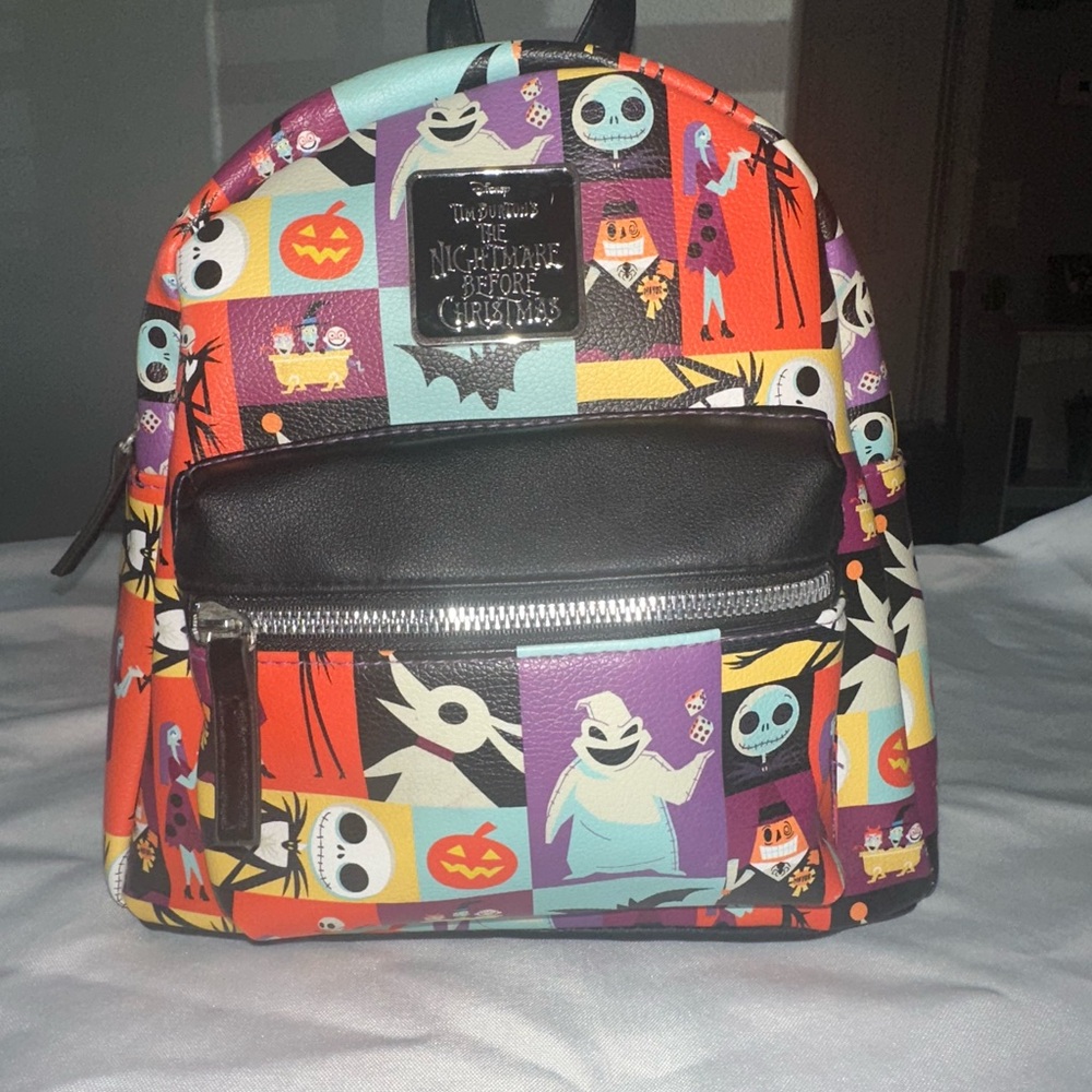 Disney The Nightmare Before Christmas Character Grid Mini Backpack Loungefly